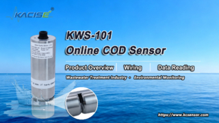ภาพรวมเซ็นเซอร์ COD ออนไลน์ KWS-101 การเดินสายไฟ และการอ่านข้อมูล