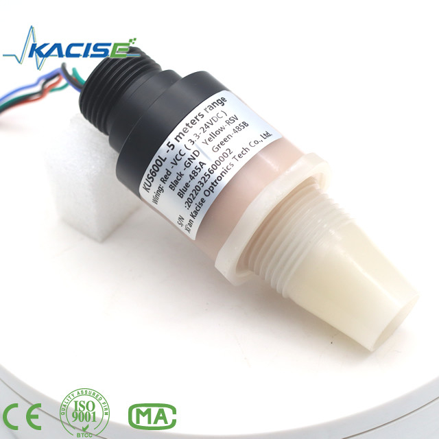 เครื่องตรวจจับเสียงฉลุ KUS600 ผลิตจากวัสดุ PVDF / PTFE ใช้ในการวัดระยะทางและระดับของของเหลว