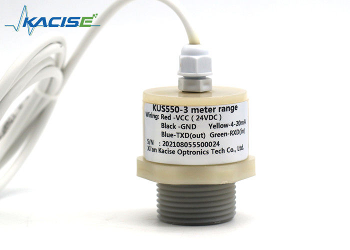PTFE เครื่องตรวจจับระดับน้ําแบบความรุนแรงด้วยเสียงฉีด ultrasonic ด้วยผลิต RS485 สําหรับการติดตามสระระระบายน้ํา