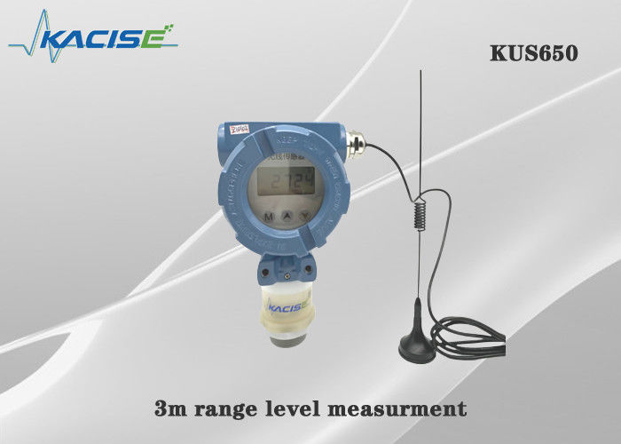 KUS650A เซ็นเซอร์ระดับอัลตราโซนิกไร้สาย 3 เมตรพร้อมการป้องกัน IP68 และเอาต์พุต 4G/Lora/GPRS/NB สำหรับการวัดระดับของเหลว