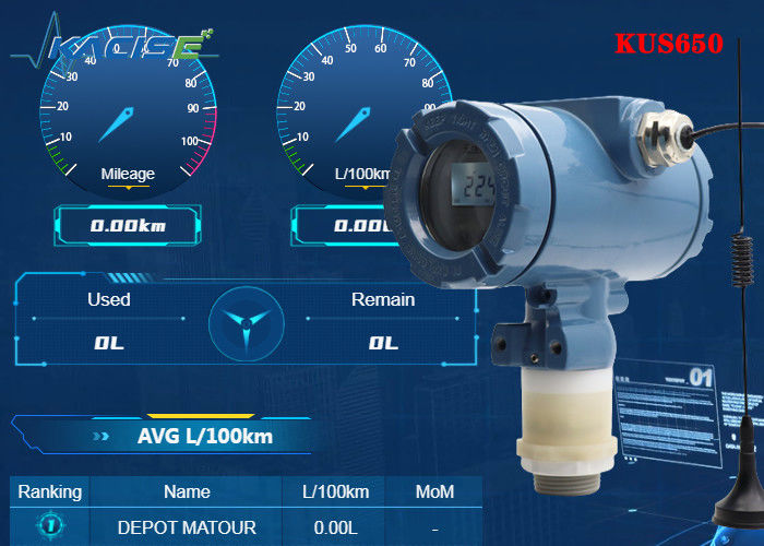KUS650A เซ็นเซอร์ระดับอัลตราโซนิกไร้สาย 3 เมตรพร้อมการป้องกัน IP68 และเอาต์พุต 4G/Lora/GPRS/NB สำหรับการวัดระดับของเหลว