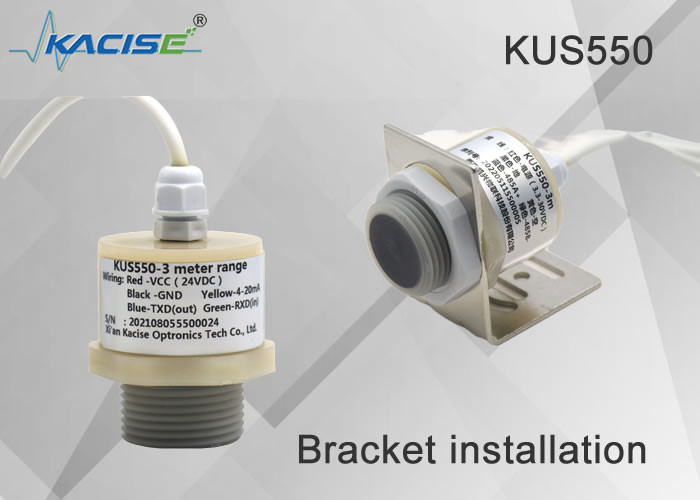 KUS550 เครื่องวัดระดับน้ําแบบความรัดกรอง ultrasonic กันน้ํา มีระยะวัด 0.25m ถึง 3m