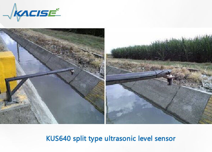 KUS640 เซ็นเซอร์วัดระดับอัลตราโซนิกพร้อมจอแสดงผลสำหรับการวัดของเหลวและของแข็งอย่างต่อเนื่องพร้อมการป้องกัน IP65 เอาต์พุต RS485 และช่วง 1 ม. ~ 50 ม.