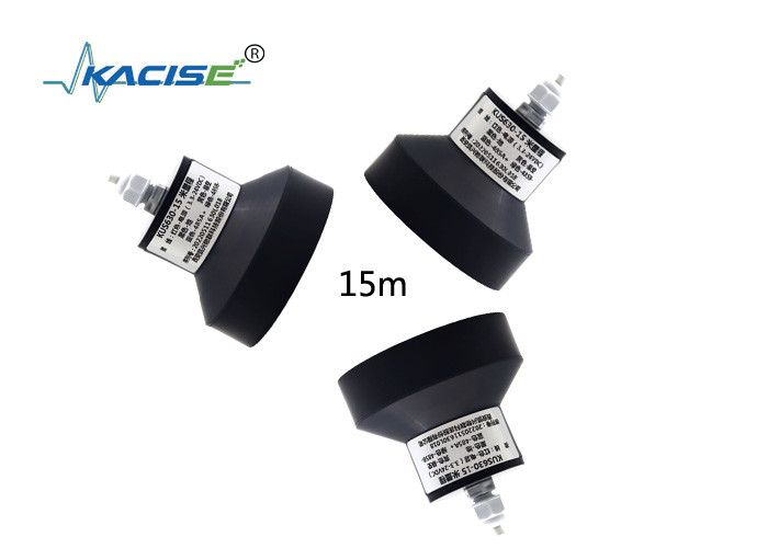 PTFE/PVC ระยะ 15m การออก RS485 หรือ 0 ~ 5V เครื่องตรวจจับระดับน้ําแบบฉีดฉายแบบไร้สาย