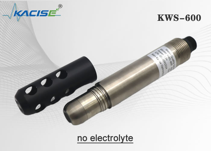 KWS-600 ออนไลน์เรืองแสงเซ็นเซอร์ออกซิเจนละลายน้ำไม่มีเมมเบรนไม่มีอิเล็กโทรไลต์เอาต์พุต RS485 Modbus และกันน้ำ IP68