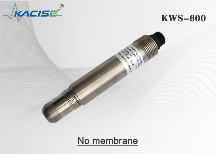 KWS-600 ออนไลน์เรืองแสงเซ็นเซอร์ออกซิเจนละลายน้ำไม่มีเมมเบรนไม่มีอิเล็กโทรไลต์เอาต์พุต RS485 Modbus และกันน้ำ IP68