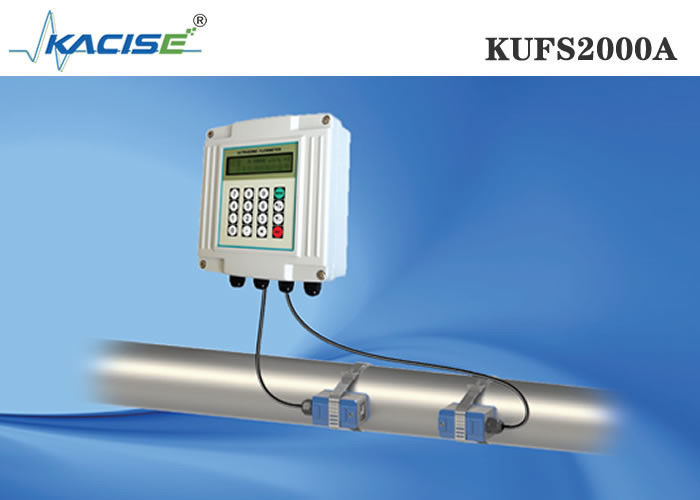 เครื่องวัดกระแส ultrasonic ติดผนังที่มีการวัดสองทิศทางสําหรับท่อ DN32-DN6000