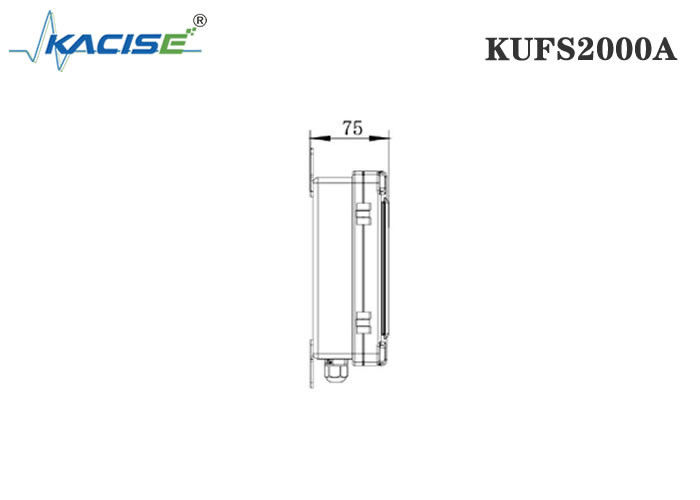 เครื่องวัดกระแส ultrasonic ติดผนังที่มีการวัดสองทิศทางสําหรับท่อ DN32-DN6000