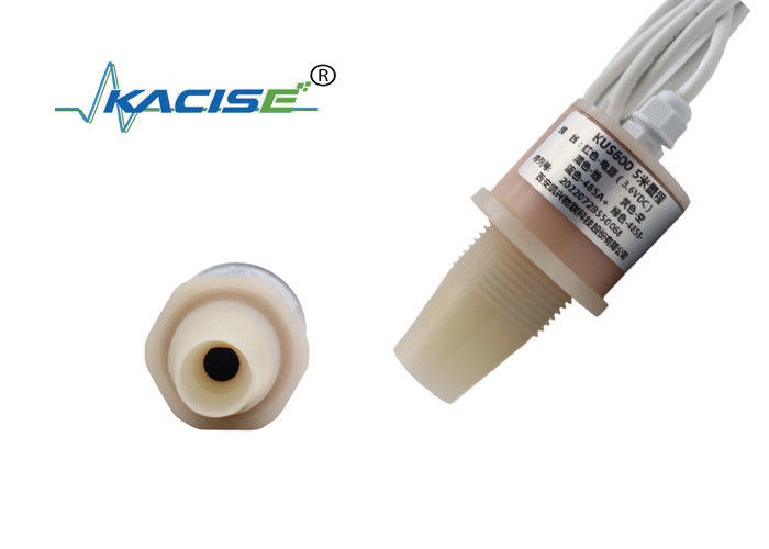 RS485 Output 5m Detection Range PVDF เครื่องวัดระดับน้ําด้วยเสียงฉีดสําหรับโรงงานแปรรูปอาหาร