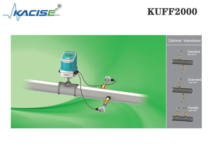 KUFF2000 เครื่องวัดอัตราการไหลอัลตราโซนิกแบบแทรกคงที่พร้อมความแม่นยำ ± 1% สำหรับขนาดท่อ DN50-DN6000 และการวัดแบบสองทิศทาง