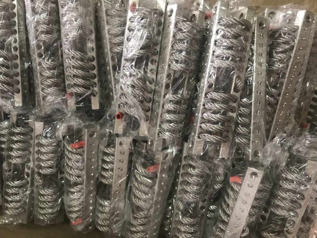 เครื่องแยกสายใยเหล็กดัดเหล็กแบบสเปรี้ยว ด้วยความถี่ 7Hz-15Hz สําหรับควบคุมแรงกระแทกและการสั่น