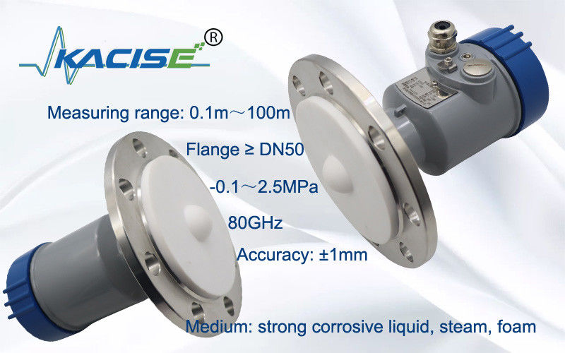 OEM 80GHz ความถี่เรดาร์ระดับเครื่องส่งสัญญาณ Exia IIC T6 Ga/Exd ia IIC T6 Gb ป้องกันการระเบิดและ IP67 ป้องกัน