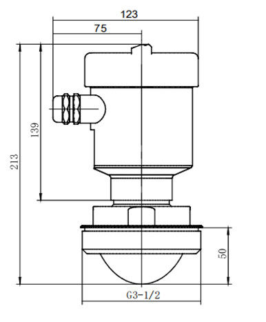 Kacise OEM 80G Radar Level Transmitter ด้วยความถี่ 80GHz ระยะ 50m และการป้องกัน IP67