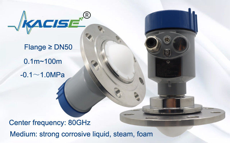 OEM 60m FMCW Radar Level Transmitter ความถี่ 80GHz และ Exia IIC T6 Ga/Exd ia IIC T6 Gb กันระเบิดสําหรับถังน้ํา
