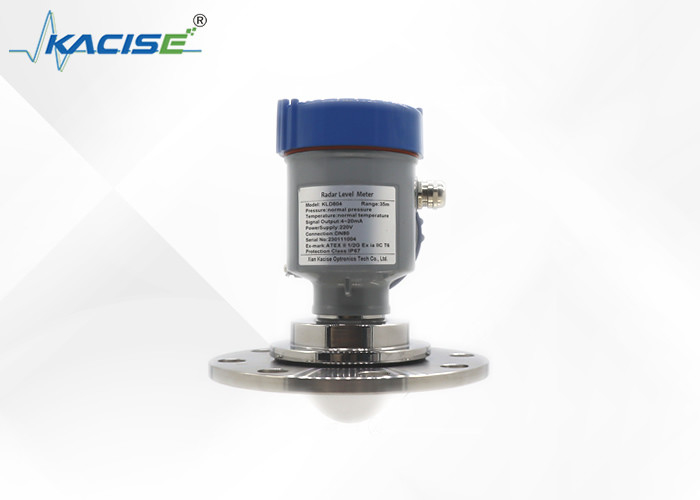 KLD804 80ghz Radar เครื่องส่งระดับของของเหลว ถังเก็บน้ําท่วม Radar เครื่องตรวจจับระดับของของเหลว
