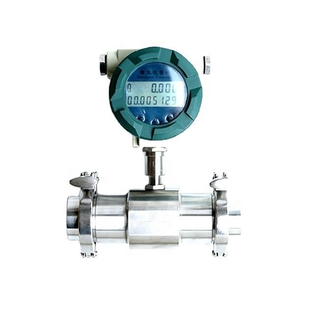 เครื่องวัดระบายน้ําสุขภาพด้วยวัสดุ SS304/SS316 และความแม่นยํา ± 0.2% สําหรับการเชื่อมต่อคลัมป์เมตรระบายน้ําของทูไบน์ประเภทอาหาร