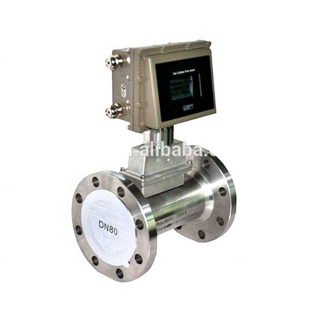 เครื่องวัดอัตราการไหลของกังหันก๊าซสแตนเลสพร้อมเอาต์พุต 4-20mA และการออกแบบป้องกันการระเบิด