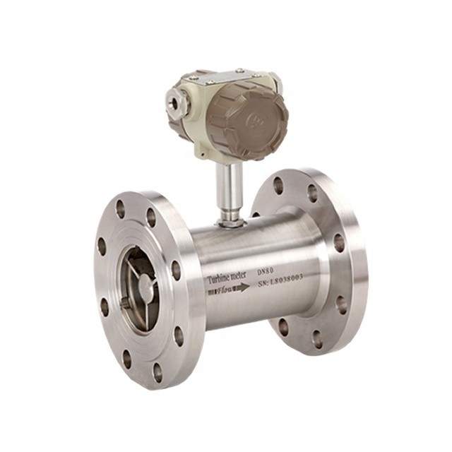 Economical Digital Flange Type Turbine Water / Food Flow Meter