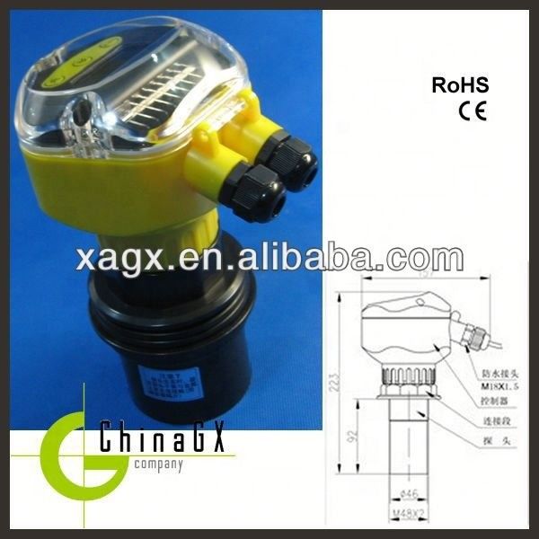 เครื่องส่งระดับน้ําที่มีความฉลาดระยะไกล GXUM Series ด้วยความละเอียด 3mm และระยะ 10m ในห้องกันน้ํา IP67