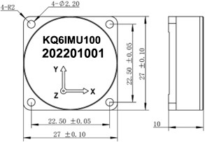 ความเร็ว 460800bps RS422 เครื่องตรวจจับจิโรสโกปสําหรับการนําทางแม่นยํา, Bias 0±0.02g