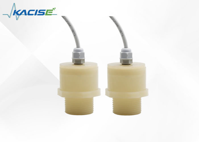 RS485 Output IP68 กันน้ําทนทานต่อการกัดกร่อน PTFE Ultrasonic Level Sensor KUS550