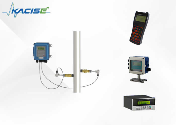 อัลตรasonic Clamp On Flow Meter กับการวัดแบบไม่บุกรุกสําหรับ DN32 ~ 6000 ท่อและ RS485 Modbus