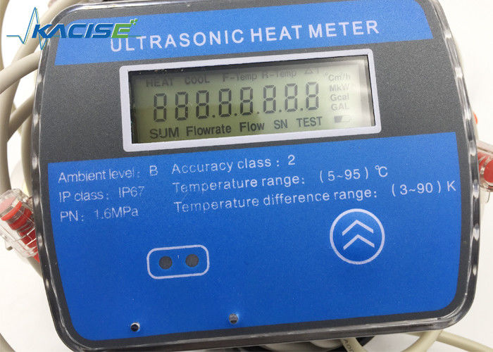เครื่องวัดความแม่นยํา BTU Ultraasonic แบบมืออาชีพที่มีความแม่นยําประเภท B, การสื่อสาร M-BUS, และอายุแบตเตอรี่ 6 ปี