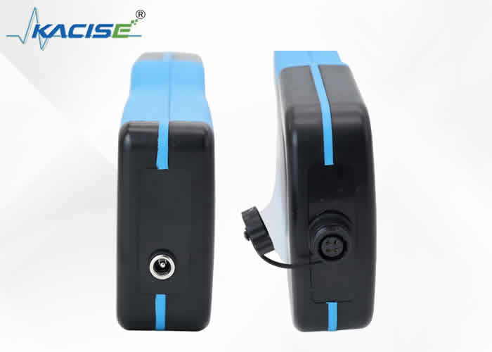12V แบตเตอรี่ลิตยูมที่สามารถรีชาร์จได้ พกพามือถือ Flowmeter ด้วยการจัดอันดับ IP67 และ RS485 Output