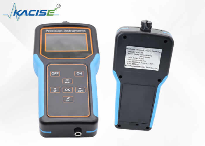 KDF2200 Doppler Flowmeter มือถือ วัสดุ PVC การบริโภคพลังงาน 2W สําหรับการวัดการไหลของแม่นยํา