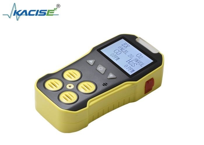 KMBH-4A เครื่องตรวจจับก๊าซหลายตัวพกพา LCD ขนาดใหญ่ ความแม่นยํา ± 5% F.S.