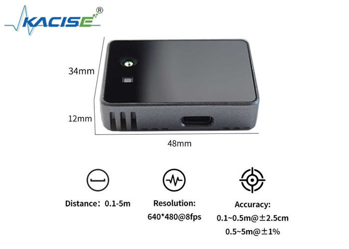 KL3A-05U โซลิดสเตตลิดาร์ 3 มิติพร้อมช่วง 0.1-5 ม. H60°×V45° FOV และอินเทอร์เฟซ USB 2.0 Type C สำหรับร้านค้าปลีก
