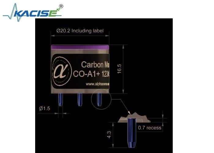 CO-A1/CO-A1 Carbon Monoxide Sensor เทคโนโลยีที่พัฒนาขึ้นกับเวลาตอบสนอง 20 และความละเอียด 0.5