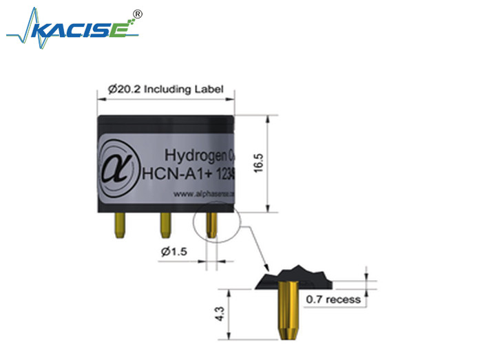 HCN-A1/HCN-A1 เครื่องตรวจจับไฮโดรเจนไซไนไดสําหรับการตรวจสอบแม่นยํา Linearity 4 ถึง 8 ระยะ 100