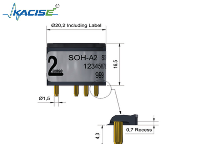 SOH-A2/SOH-A2 ซัลเฟอร์ไดออกไซด์ ไฮโดรเจนซัลฟิด แอนาไลเซอร์ที่มีช่วง 20 และความรู้สึก 140-250
