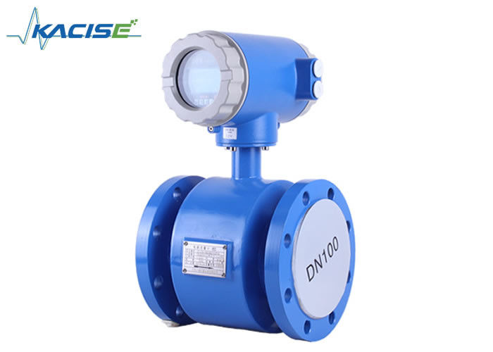 316L Customized Digital Slurry Flow Meter , Blue Color Magnetic Flowmeter