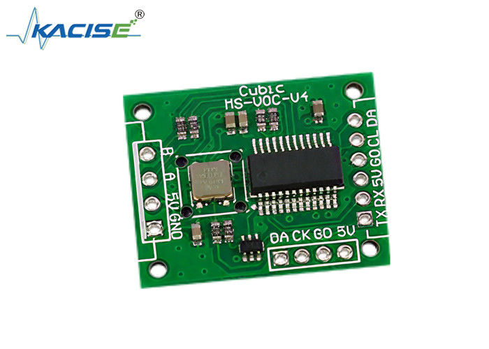 เครื่องตรวจจับ VOC พร้อมองค์ประกอบที่มีความรู้สึกต่อก๊าซ MEMS สําหรับการติดตามคุณภาพอากาศ ที่มีการบริโภคพลังงานที่ต่ําและการชําระค่าเทียบอุณหภูมิที่ติดตั้ง