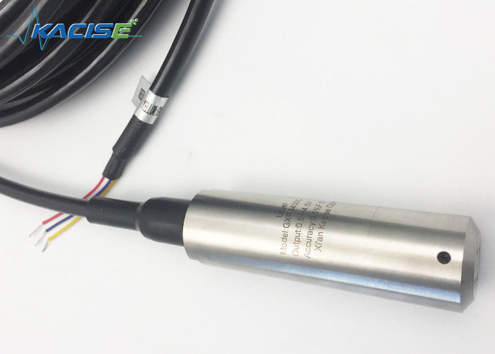 จําหน่ายจากโรงงาน 4 ~ 20mA Output Submersible ความแม่นยําสูง ± 0.25% F.S เครื่องตรวจจับระดับน้ํามันดิจิตอลและ เครื่องตรวจจับความดันน้ํา