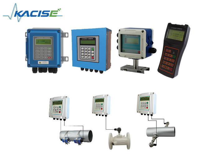 เครื่องวัดกระแส ultrasonic มือถือติดผนังที่มีการวัดแม่นยําสําหรับท่อ DN15-6000mm