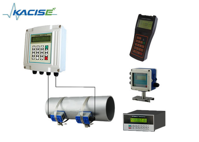 เครื่องวัดการไหลของ Ultrasonic Hydraulic ด้วย RS485 Modbus ขนาดเล็กสําหรับวัดของเหลว DN15-6000mm