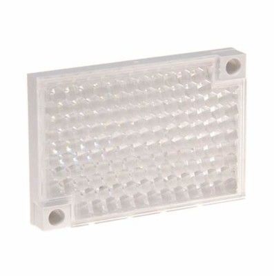 แผ่นสะท้อนแสง PMMA ABS ทรงสี่เหลี่ยม สำหรับ Sick PL40A ขนาด 56x37 มม. แบบยึดสกรู 2 รู กลุ่มอุปกรณ์เสริมแผ่นสะท้อนแสง