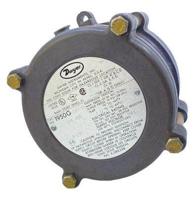 สวิตช์ความดันแตกต่างแบบป้องกันการระเบิด Dwyer (รุ่น 1950G-0-B-120-NA & 1950G-00-B-240)