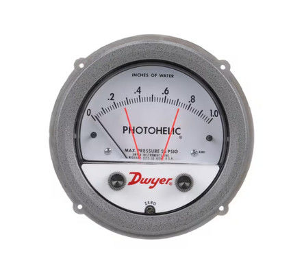 สวิตช์ความดัน/เกจ Dwyer A3000-250PA ที่มีช่วง 0-250 Pa การออกแบบฟังก์ชัน 3-in-1 และรูปทรงกะทัดรัด