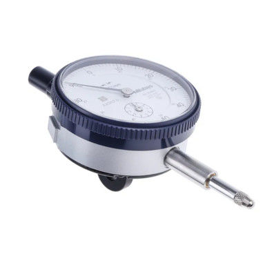 Mitutoyo Dial Gauge with 10 mm Range 0.01 mm Graduation สําหรับการวัดขนาดแม่นยําและความทนทานต่อสิ่งแวดล้อม