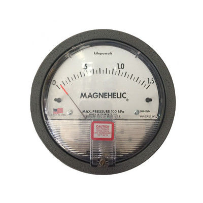 Dwyer 2000 1.5Kpa เครื่องวัดความดันความแตกต่าง Magnehelic: เครื่องวัดความแม่น FS 2%