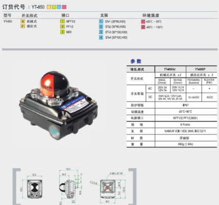 กล่องสวิตช์จำกัด Rotork YTC Series (YT-850M, YT-870P, YT-875P, YT-870D)