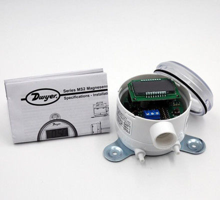 Dwyer Magnesense MS-111 เครื่องส่งความดันความแตกต่างที่มีสัญญาณออกแบบสองแบบที่สามารถตั้งค่าได้ในสนามและอุปกรณ์ NEMA 4X ที่แข็งแรง