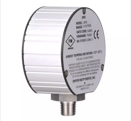 Dwyer ซีรีส์ DPG เกจวัดแรงดันดิจิตอล การจัดระดับตู้ได้รับการออกแบบมาเพื่อให้เป็นไปตามมาตรฐาน NEMA 4/4X IP66 ขีดจำกัดแรงดัน 2 เท่าของช่วงแรงดัน