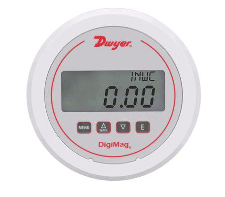 Dwyer DM-1000 DigiMag Digital Differential Pressure Gauge ด้วยความแม่นยํา ± 1% วัสดุจากสแตนเลสและเชื่อมต่อ 1/8 NPT