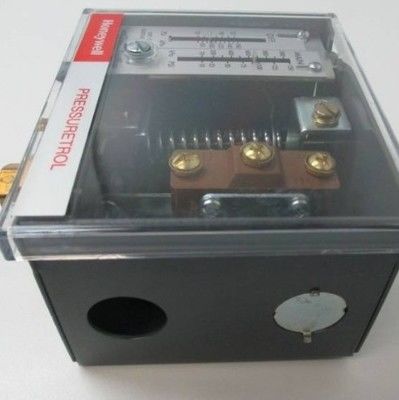 Honeywell Auto Recycle Pressuretrol กับระยะความดัน 10-150 psi SPDT เครื่องปรับเปลี่ยนการทํางานอย่างรวดเร็ว และแผ่นกระดูกเหล็กไร้ขัด