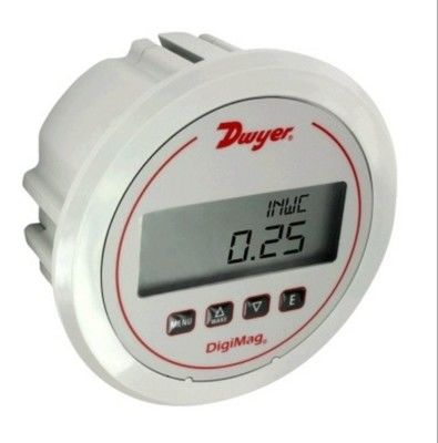 Dwyer DM-1000 Series DigiMag Digital Differential Pressure Gauge พร้อมจอ LCD การชําระอุณหภูมิและการวัดหลายฟังก์ชัน